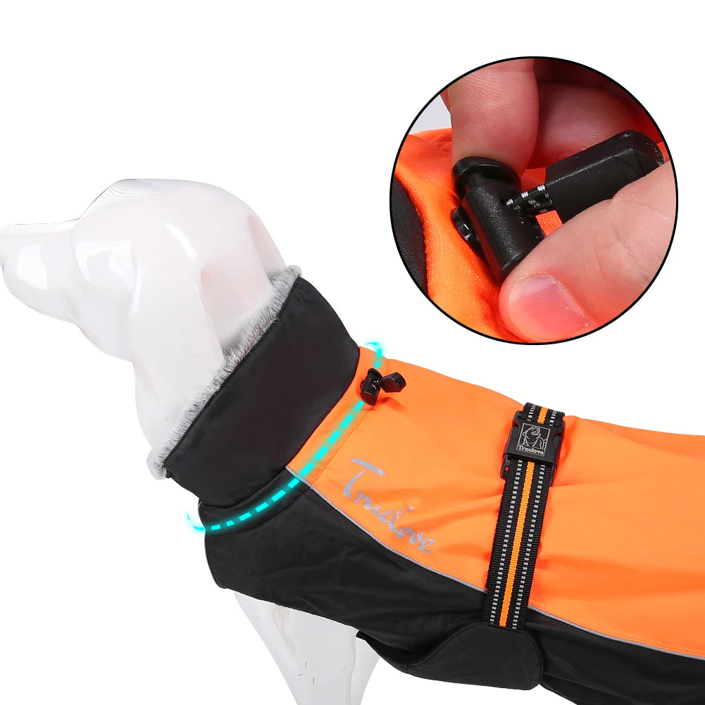Waterproof Winter Dog Coat – Warm, Reflective & Adjustable! - Pet house