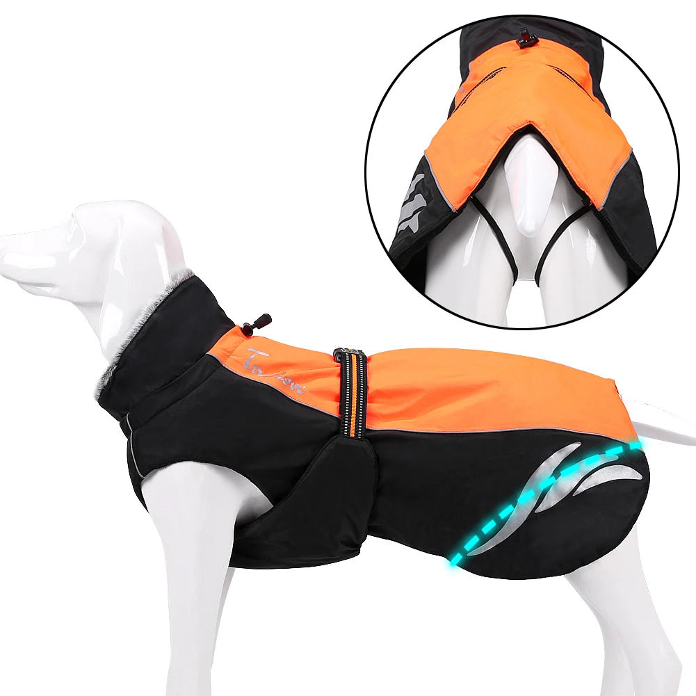 Waterproof Winter Dog Coat – Warm, Reflective & Adjustable! - Pet house