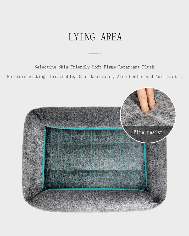 Plush Warmer Pet Bed – Ultra-Soft, Self-Warming & Cozy for Winter! - Pet house