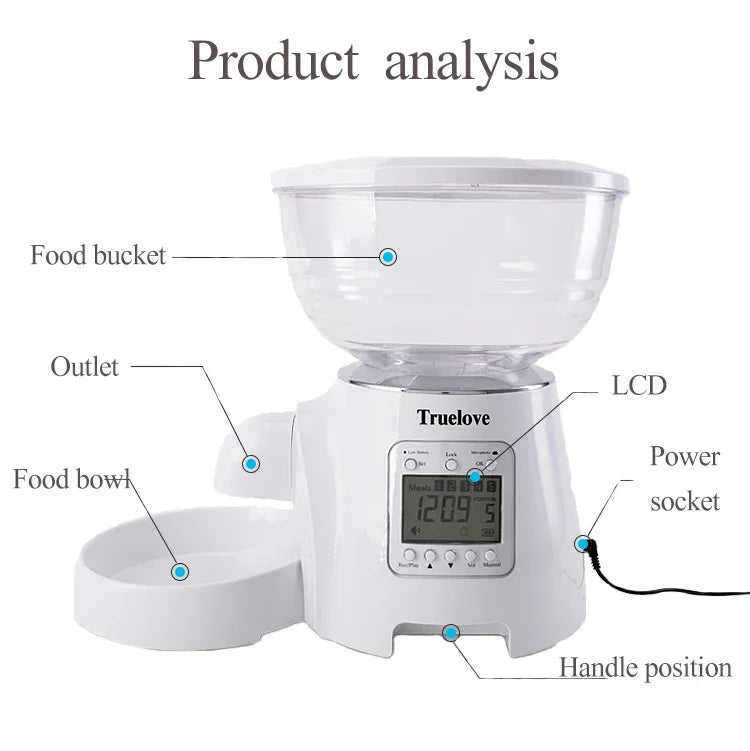 Automatic Pet Food Dispenser – Timed Feeding & Freshness Preservation! - Pet house