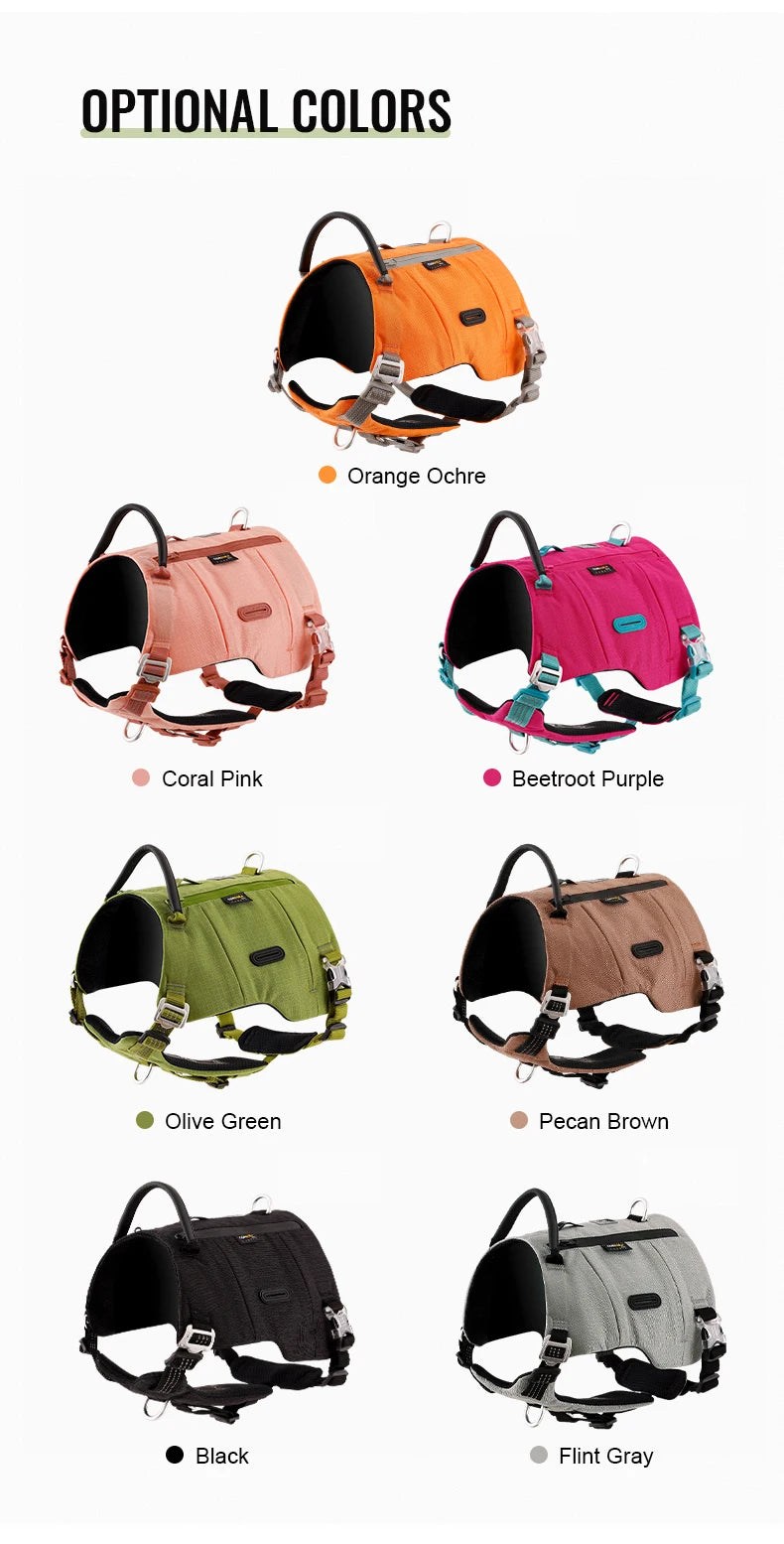 Adjustable Dog Backpack Harness – Tactical, Durable & Adventure-Ready! - Pet house