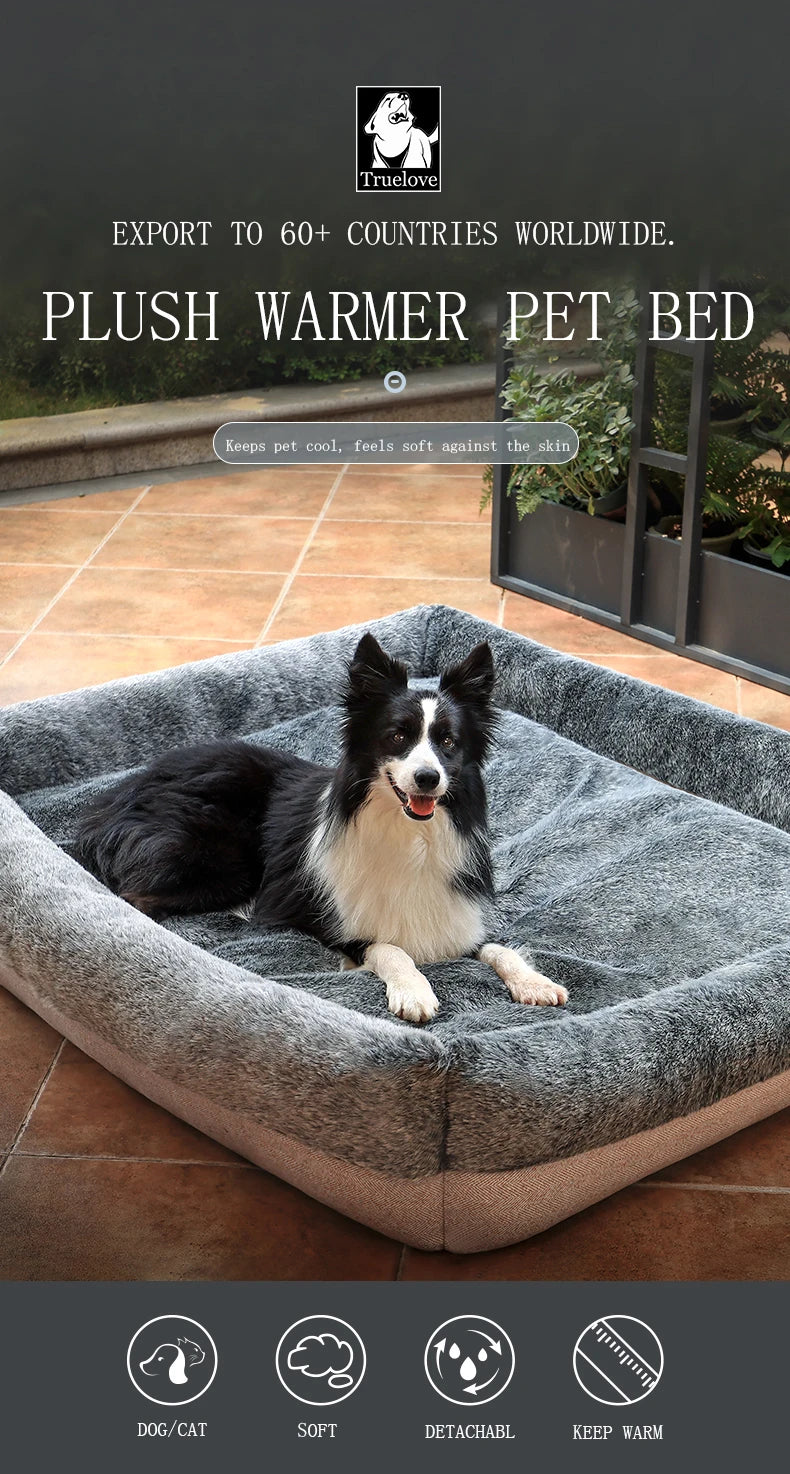 Plush Warmer Pet Bed – Ultra-Soft, Self-Warming & Cozy for Winter! - Pet house