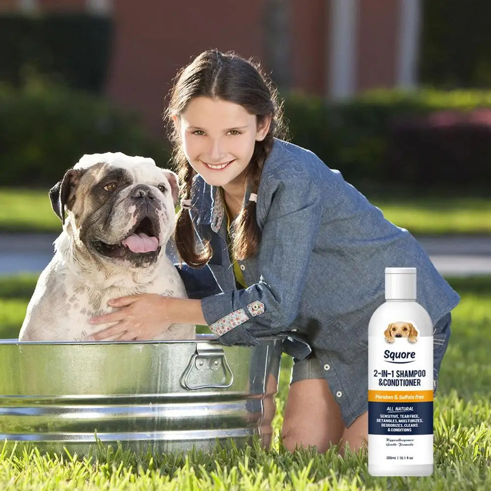 2-in-1 Dog Shampoo & Conditioner – Moisturizing & pH-Balanced for Sensitive Skin - Pet house