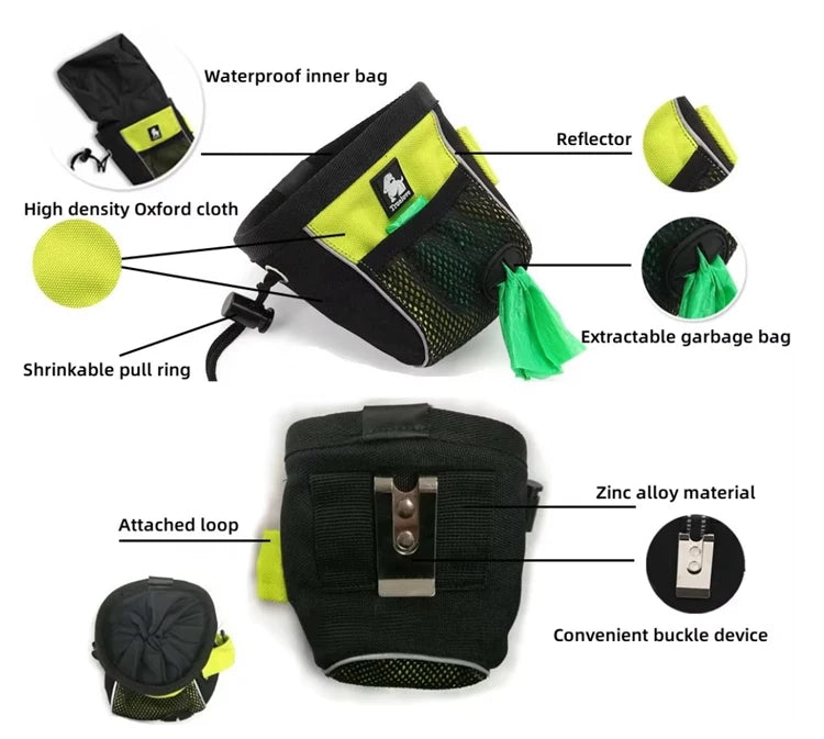 Waterproof Dog Treat Bag – High Capacity & Durable for Training! - Pet house
