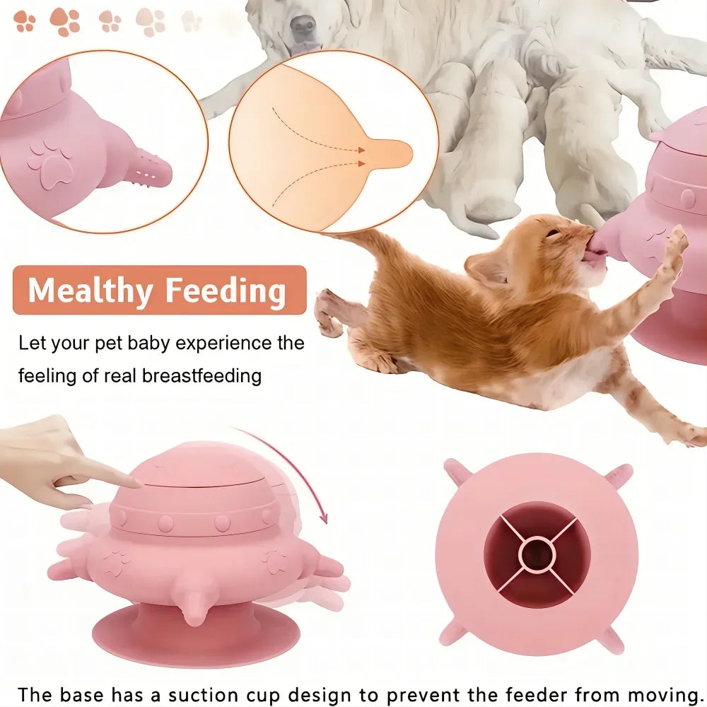 Multifunctional Silicone Pet Feeder – Pacifier, Bottle, and Food Storage! - Pet house