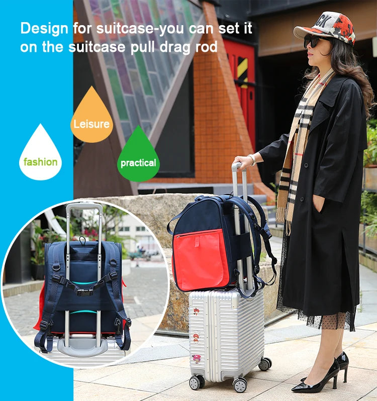 Multi-Function Pet Backpack – Stylish, Foldable & Travel-Ready! - Pet house