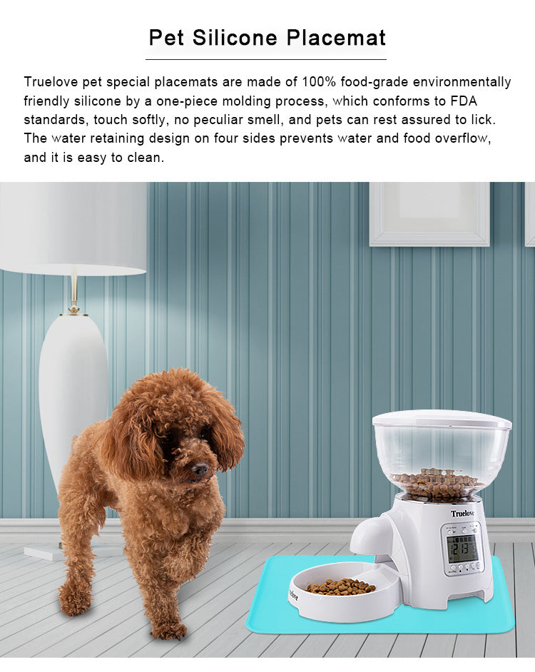 Waterproof Silicone Pet Feeding Mat – Spill-Proof & Floor Protection! - Pet house