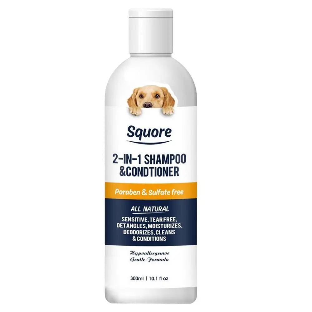 2-in-1 Dog Shampoo & Conditioner – Moisturizing & pH-Balanced for Sensitive Skin - Pet house