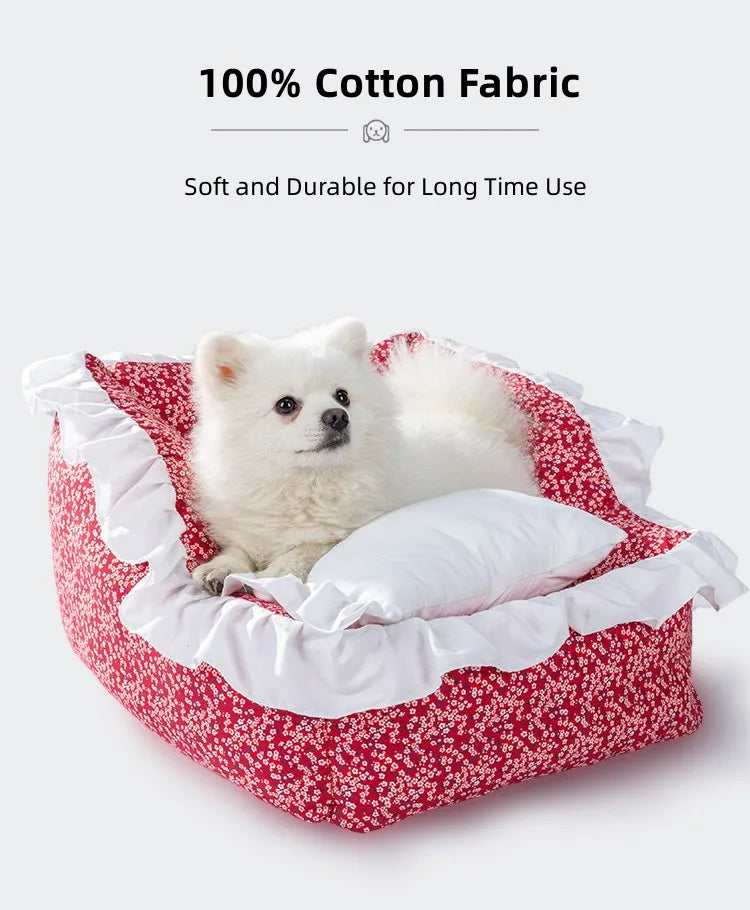 Breathable & Washable Pet Bed – Non-Slip, Durable & Cozy! - Pet house