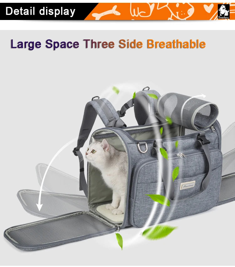 Water-Resistant Pet Carrier – Eco-Friendly, Breathable & Travel-Ready! - Pet house