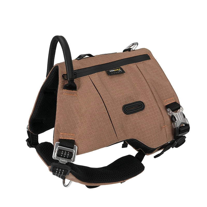 Adjustable Dog Backpack Harness – Tactical, Durable & Adventure-Ready! - Pet house