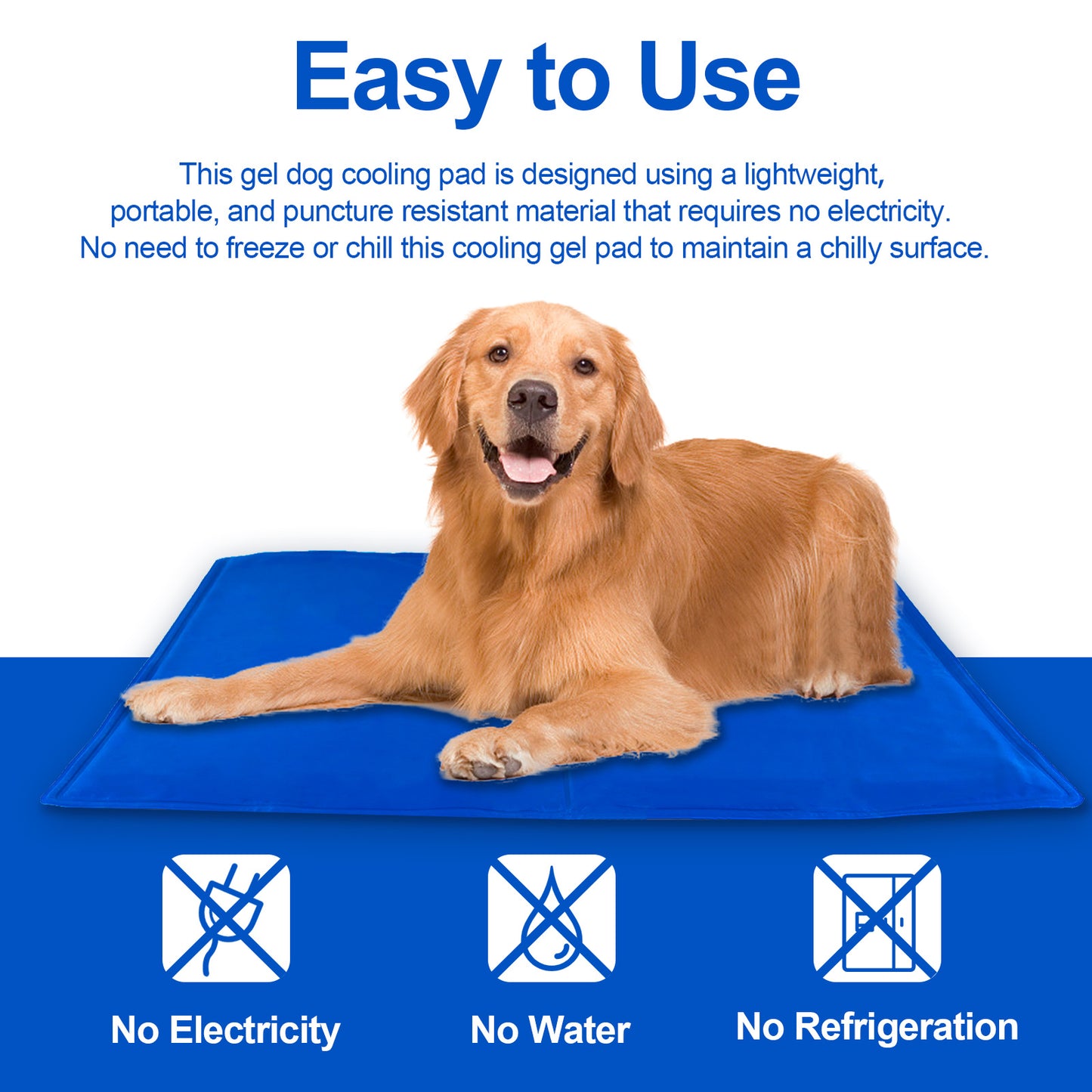 Pressure-Activated Dog Cooling Mat – Stay Cool & Comfortable! - Pet house