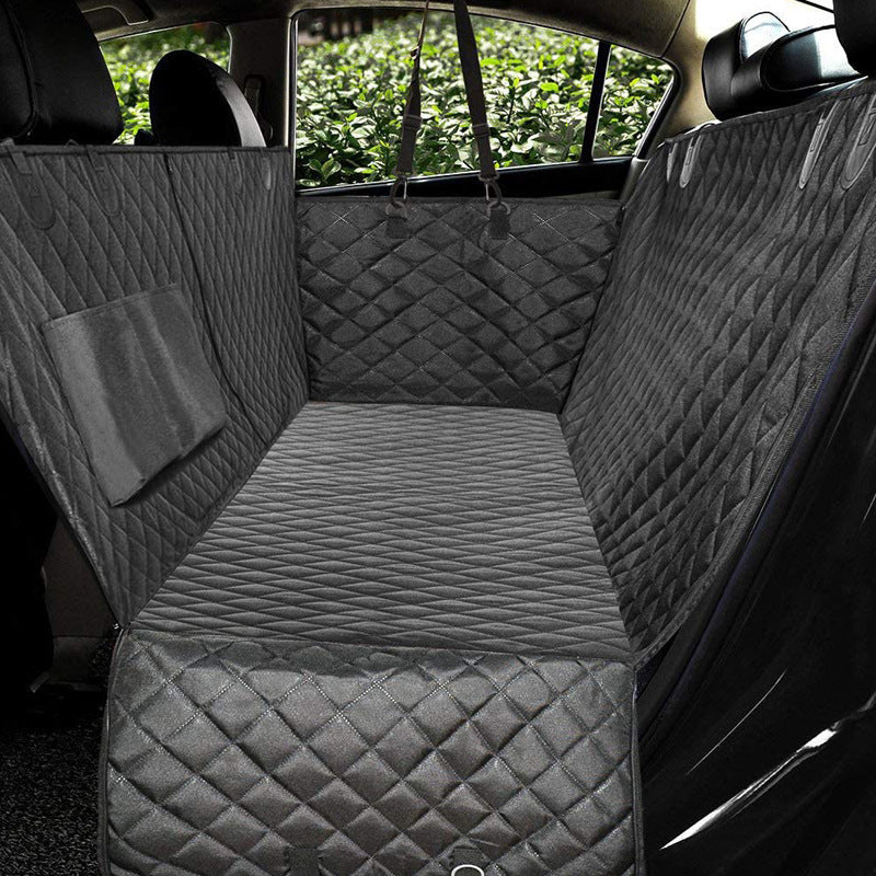 Premium Dog Car Seat Cover & Hammock – Mesh View Safety Protector with Zipper & Pocket - Pet house