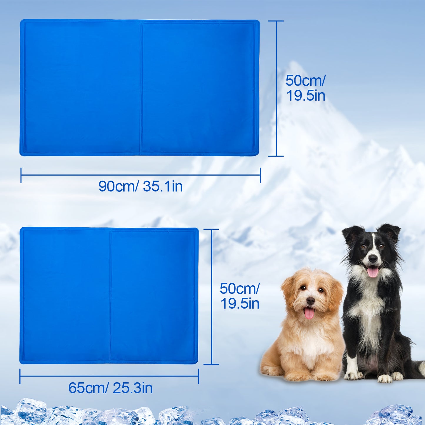 Pressure-Activated Dog Cooling Mat – Stay Cool & Comfortable! - Pet house