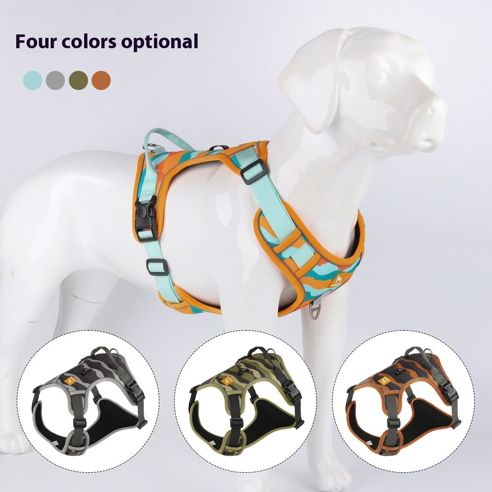 Reflective Commuter Dog Leash – Chest & Back Hand-Holding Rope - Pet house