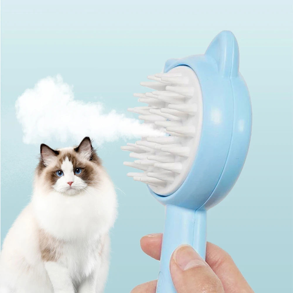 Rechargeable Self-Cleaning Pet Grooming Brush – Gentle & Effective! - Pet house