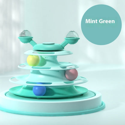 Cat’s Favorite 4-Level Ball Tower – Endless Fun & Exercise! - Pet house