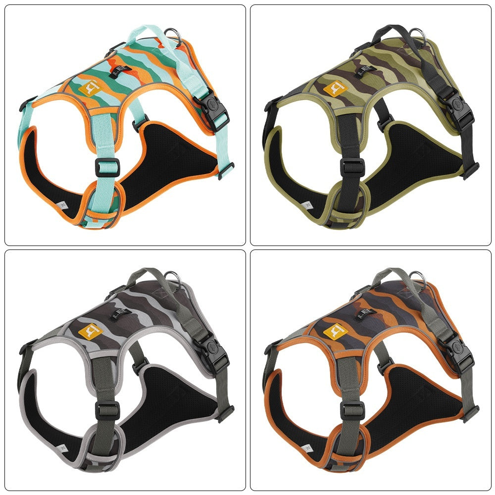Reflective Commuter Dog Leash – Chest & Back Hand-Holding Rope - Pet house