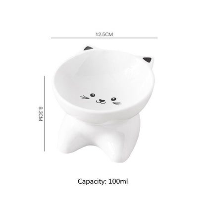 Cute & Durable Cat Face Ceramic Bowl – Stylish, Safe & Easy to Clean! - Pet house