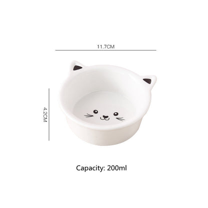 Cute & Durable Cat Face Ceramic Bowl – Stylish, Safe & Easy to Clean! - Pet house