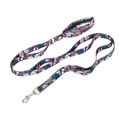 Floral Pet Leash – Soft Padded Handle & Extra Control! - Pet house