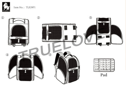 Portable Pet Backpack – Breathable, Lightweight & Travel-Ready! - Pet house