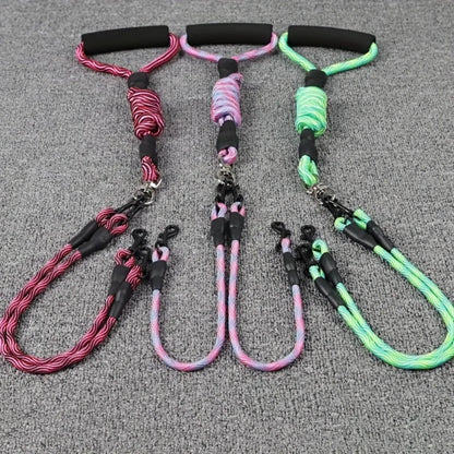 No-Tangle Dual Dog Leash – Walk Two Dogs, Zero Hassle! - Pet house