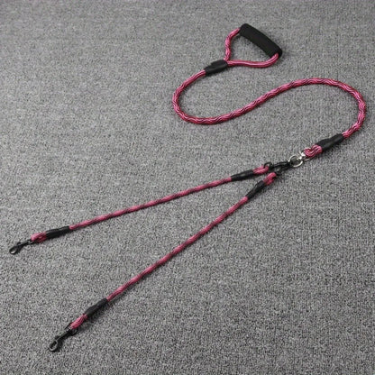 No-Tangle Dual Dog Leash – Walk Two Dogs, Zero Hassle! - Pet house