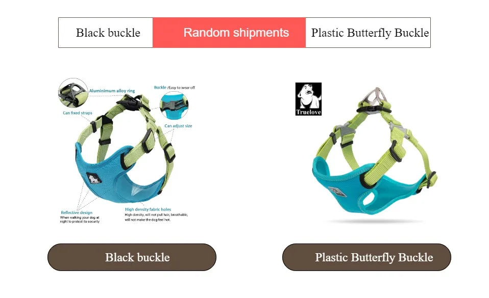 Padded Reflective Dog Harness – Adjustable, No-Pull & Secure Fit - Pet house
