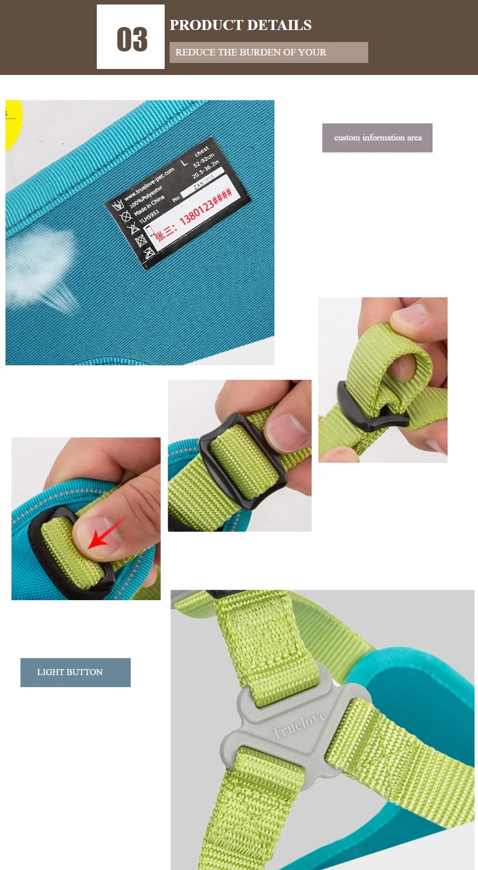 Padded Reflective Dog Harness – Adjustable, No-Pull & Secure Fit - Pet house