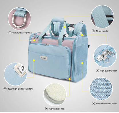 Water-Resistant Pet Carrier – Eco-Friendly, Breathable & Travel-Ready! - Pet house