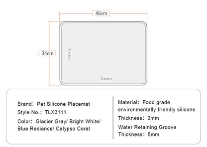 Waterproof Silicone Pet Feeding Mat – Spill-Proof &amp; Floor Protection! - Pet house