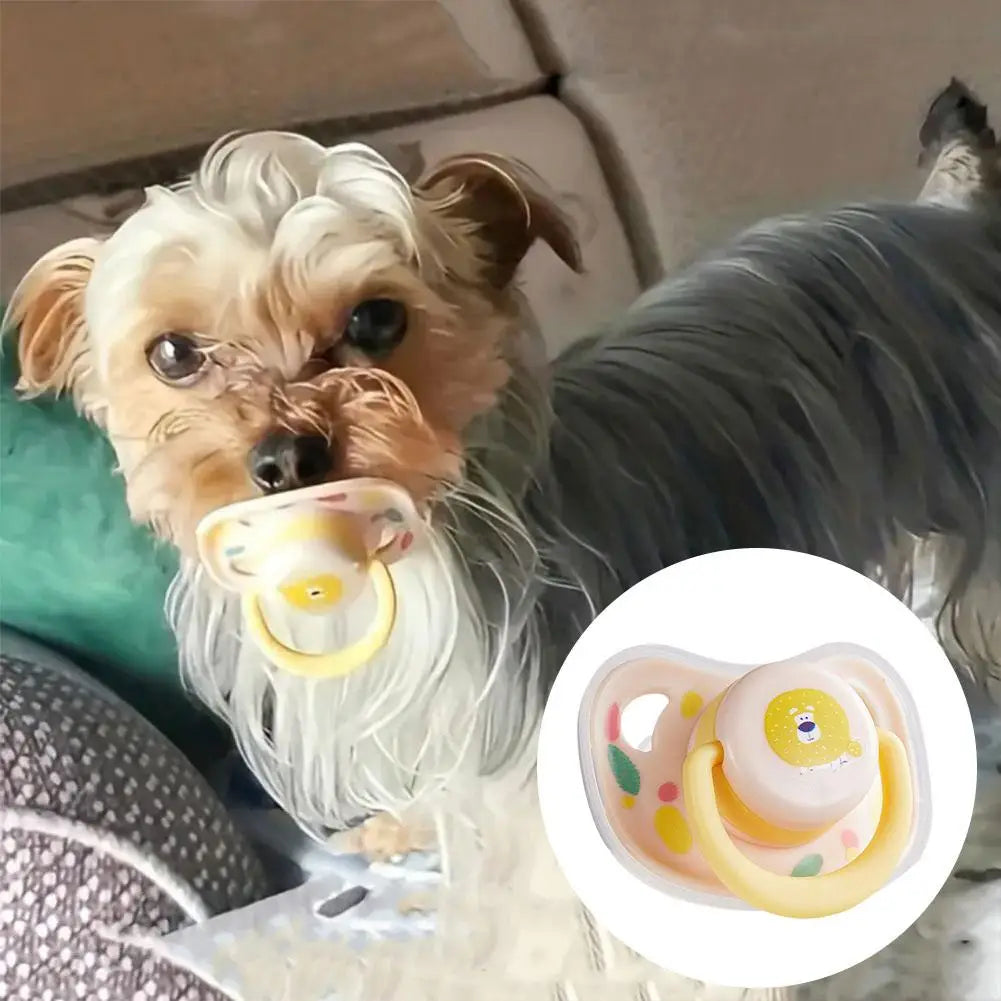 Soft Silicone Calming Pacifier Chew Toy – Durable & Soothing for Pets! - Pet house