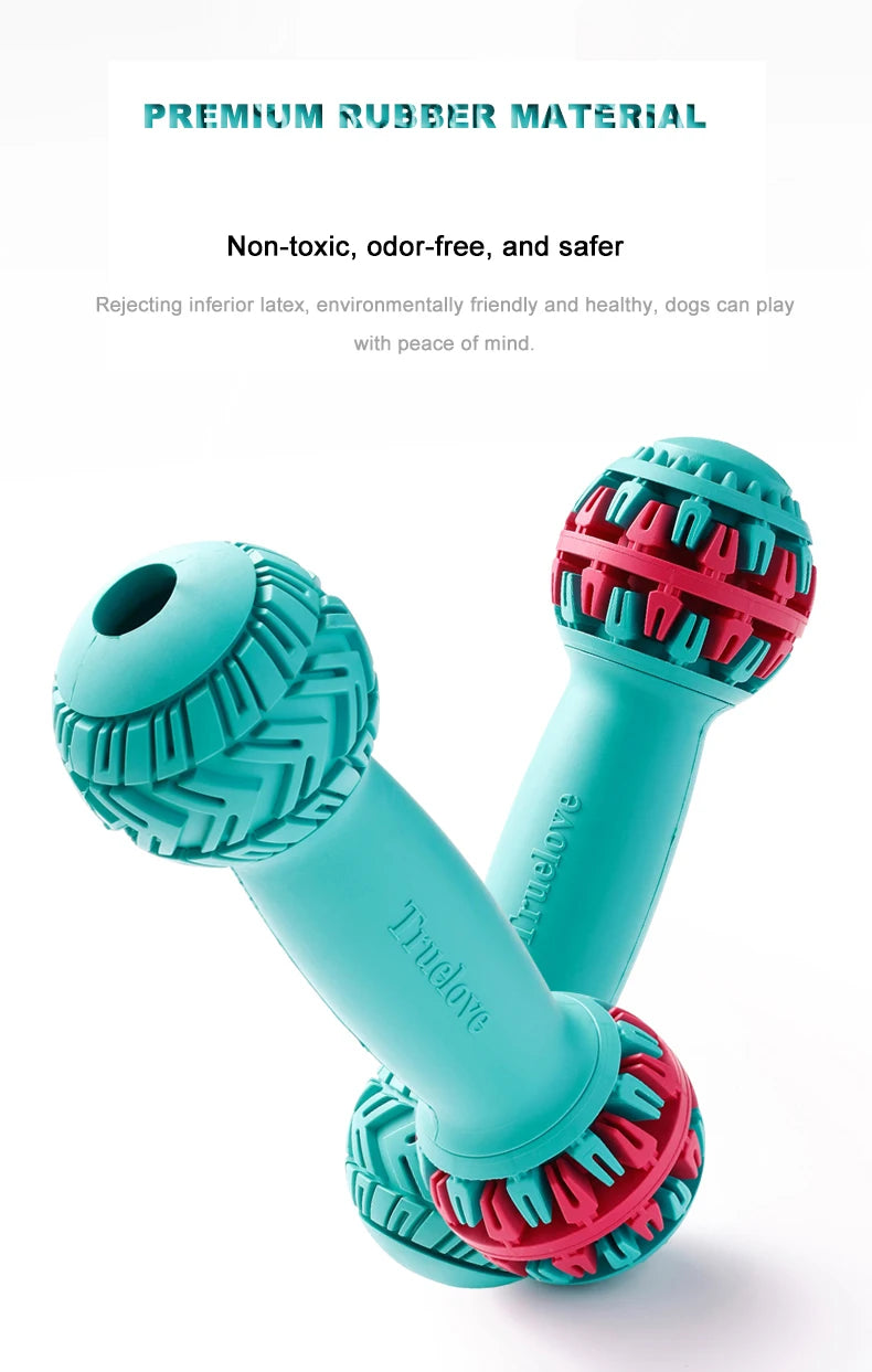 Leak-Proof Dumbbell Treat Dispenser – Slow Feeder &amp; IQ Training Toy! - Pet house