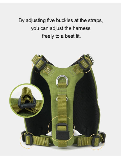 Adjustable Dog Backpack Harness – Tactical, Durable & Adventure-Ready! - Pet house