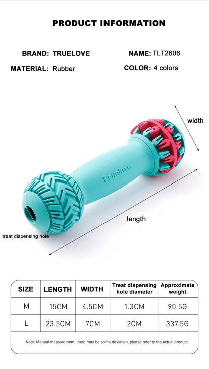 Leak-Proof Dumbbell Treat Dispenser – Slow Feeder &amp; IQ Training Toy! - Pet house
