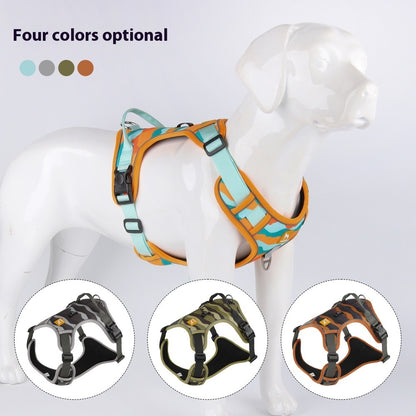 Reflective Commuter Dog Leash – Chest & Back Hand-Holding Rope - Pet house
